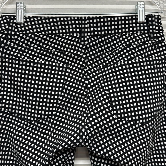 Beija Flor Black and White Check Pull On Pants Size 2 - Picture 5 of 9